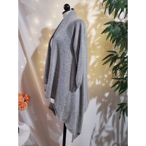 Juicy Couture Vtg Y2K Wool Angora Cashmere Open Waterfall Cardigan Sweater Sz P - Picture 2 of 10